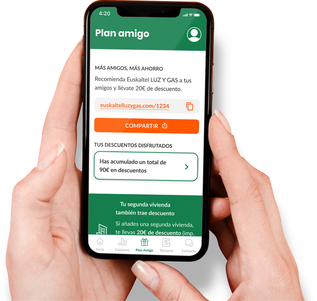 Euskaltel - Invita a tus amigos a través de nuestra App